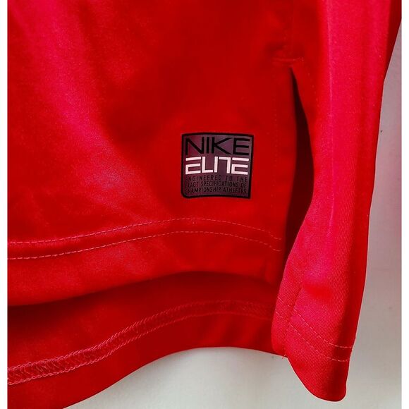Nike ELITE DriFit Hoodie MED Red/Black Swoosh Light Activewear Perforated/Solid - Picture 8 of 14